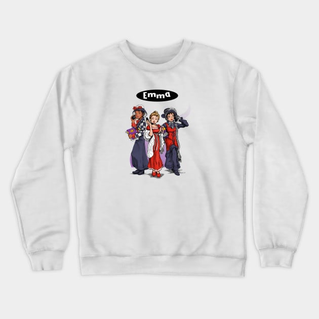 Emma is Clueless Crewneck Sweatshirt by joshthecartoonguy